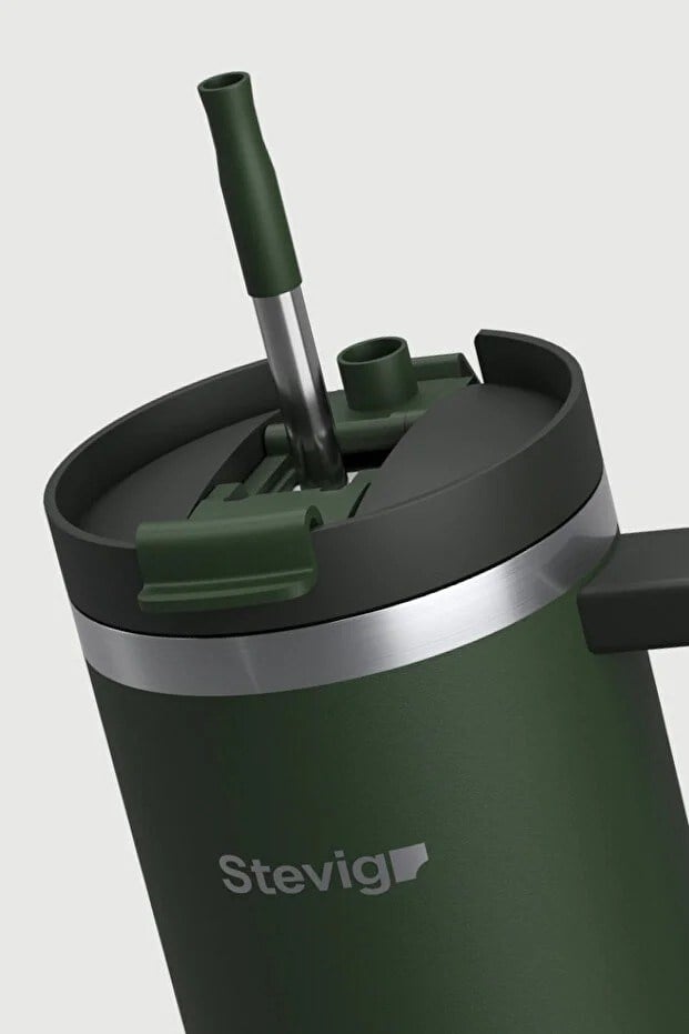 Stevig 2 Moods Tuck-In Tumbler Sızdırmaz Çelik Termos Green 900 ml - 961110005677