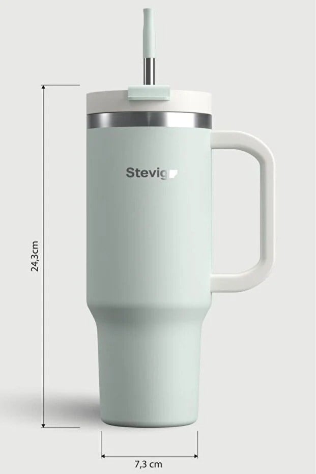 Stevig 2 Moods Tuck-In Tumbler Sızdırmaz Çelik Termos Sprout Green 900 ml - 961110005683