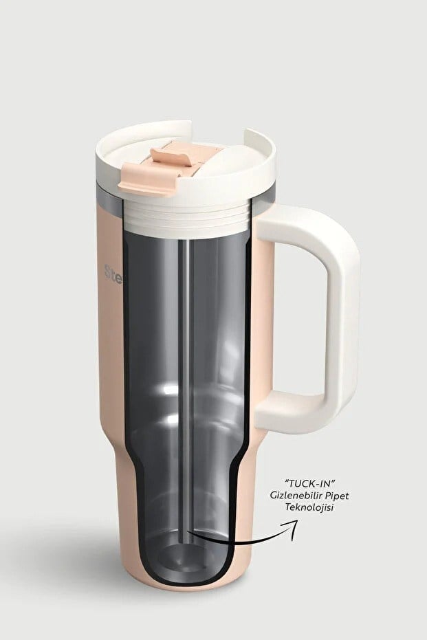 Stevig 2 Moods Tuck-In Tumbler Sızdırmaz Çelik Termos Bisque 900 ml - 961110005681