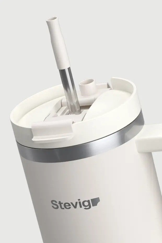 Stevig 2 Moods Tuck-In Tumbler Sızdırmaz Çelik Termos White Sand 900 ml - 961110005684