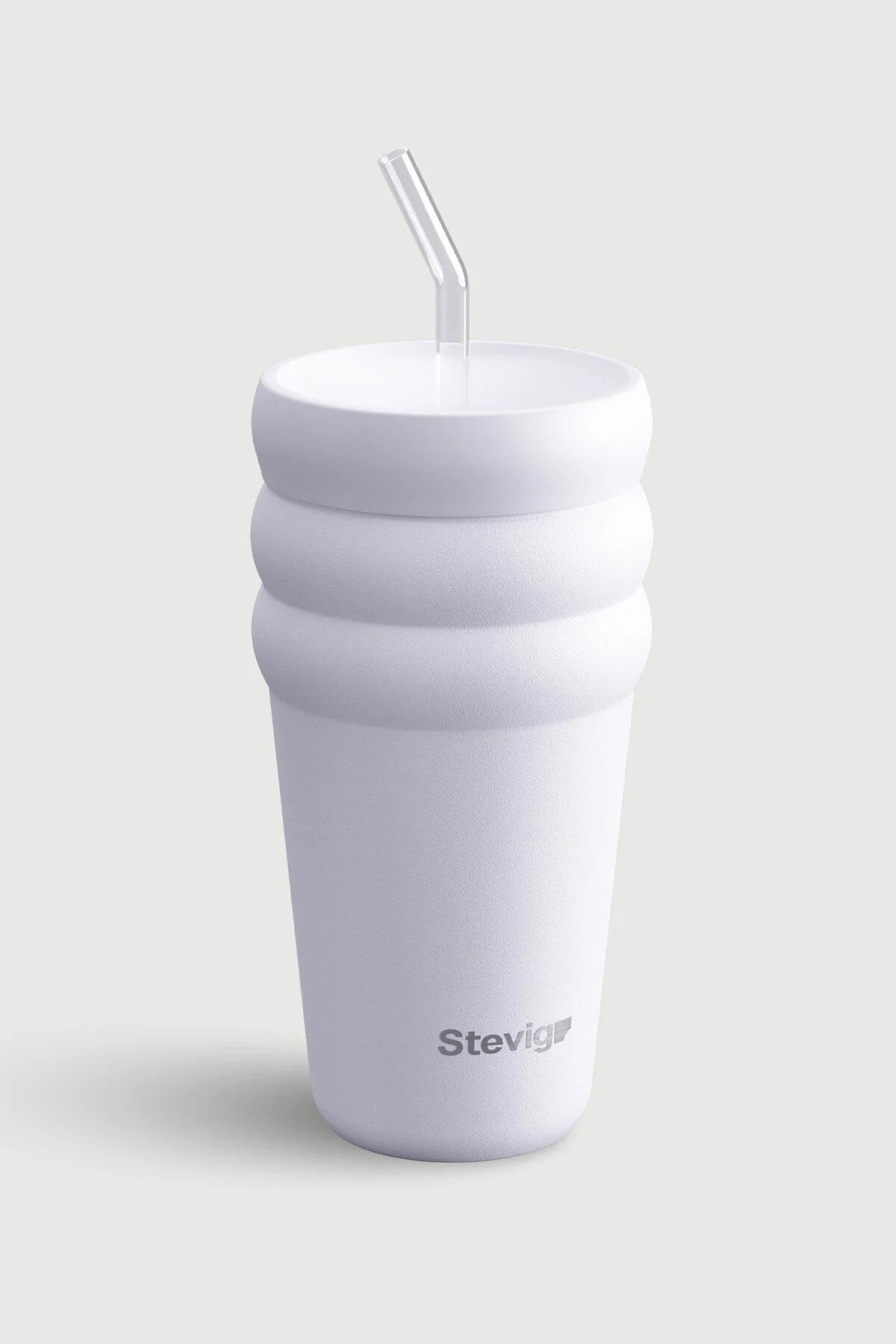 Stevig 3 Bubble Two-Cap Straw Tumbler Çelik Termos Lilac Hint 600 ml - 961110005680