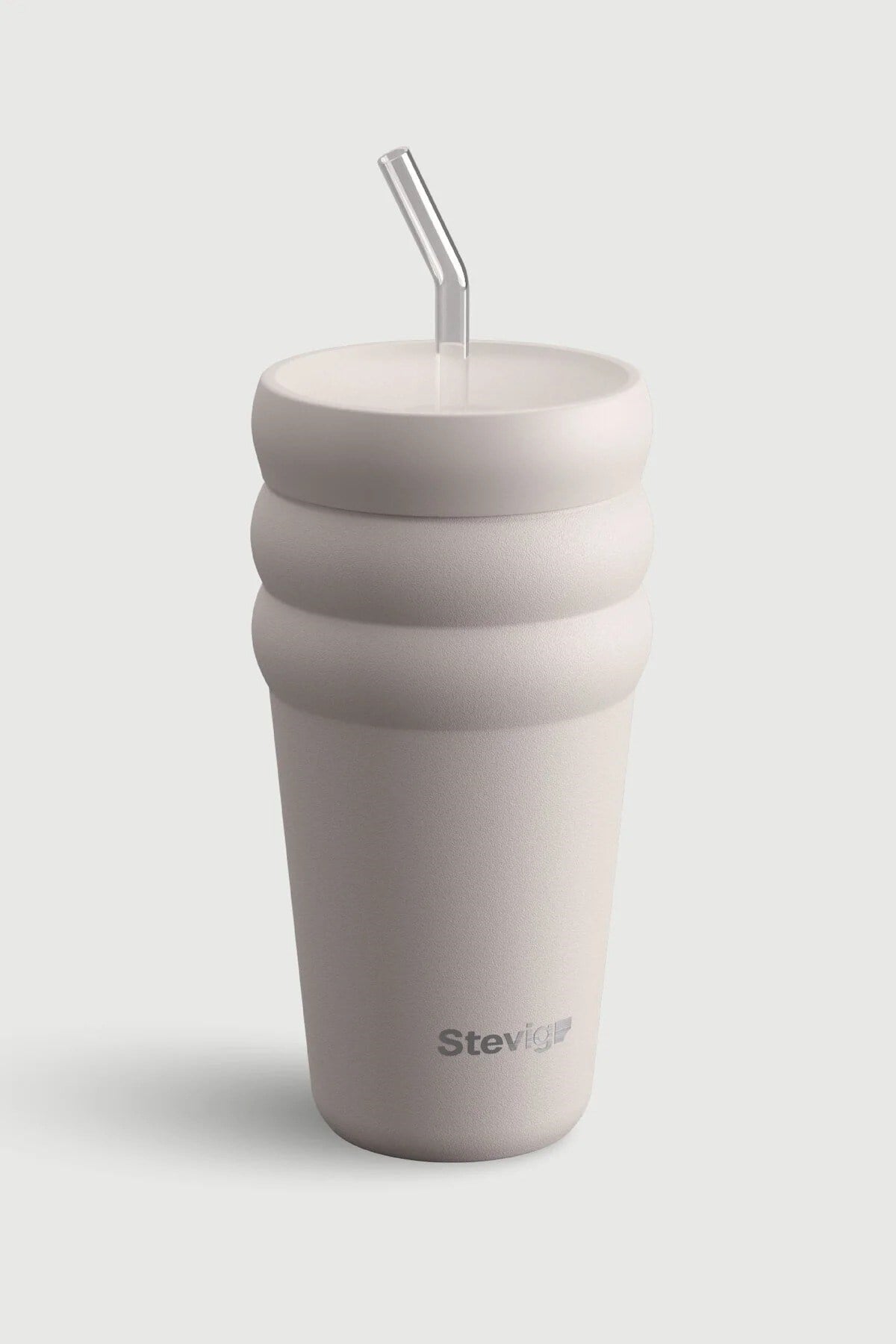 Stevig 3 Bubble Two-Cap Straw Tumbler Çelik Termos Crushed Rock 600 ml - 961110006127