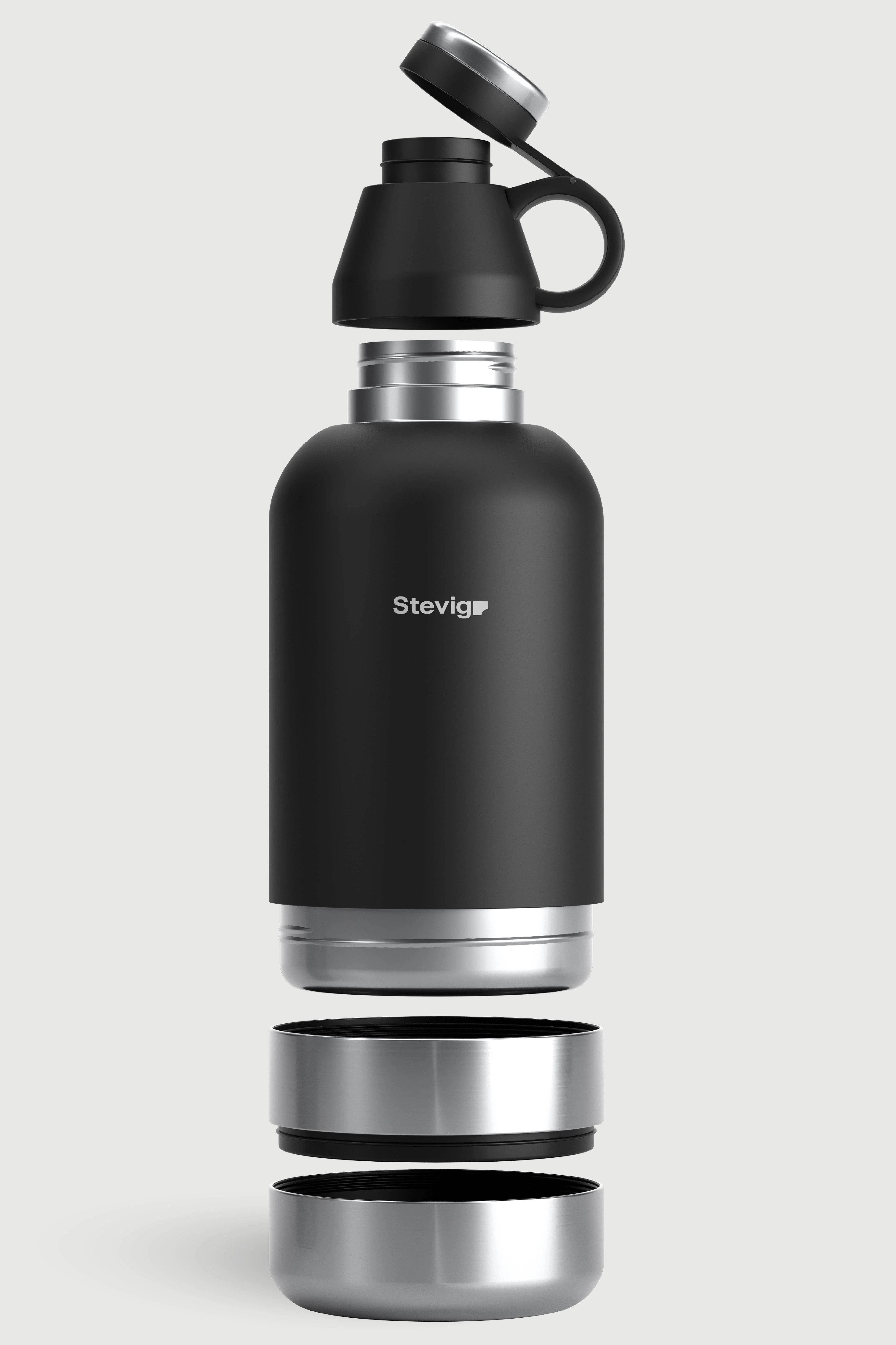 Stevig 4 Multi-Cup Çelik Termos Black 1.9 lt - 961110003288