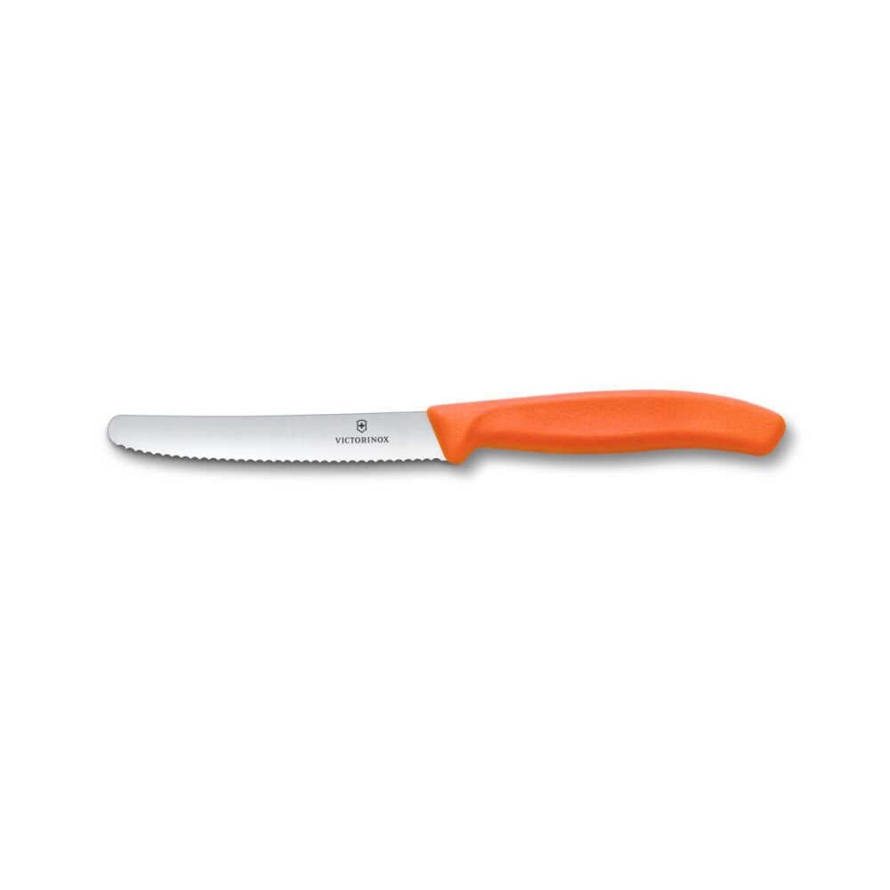 Victorinox SwissClassic Domates & Sosis Bıçak Turuncu 11 Cm - 6.7839.C1