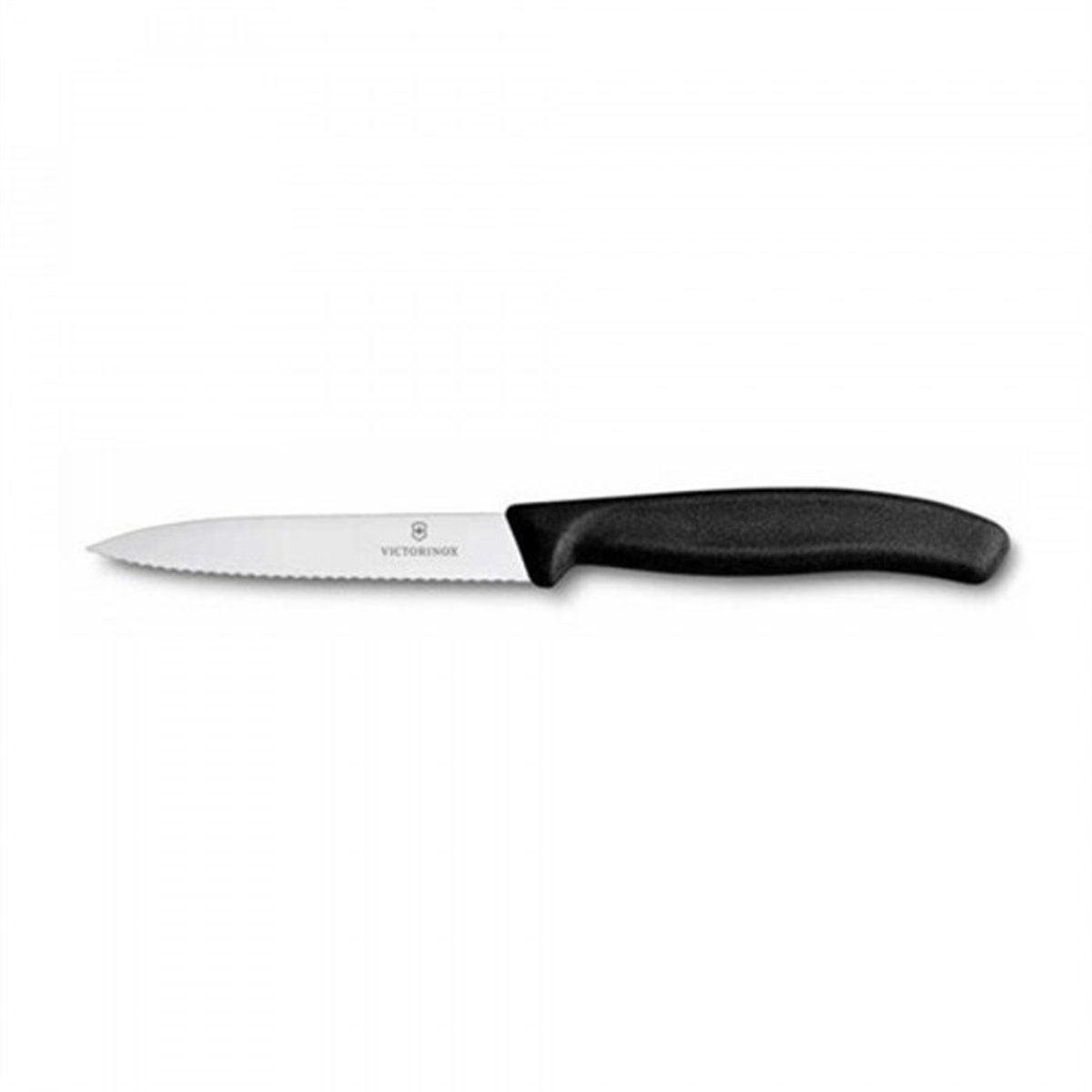 Victorinox SwissClassic Tırtıklı Soyma Bıçağı Siyah 10 Cm
