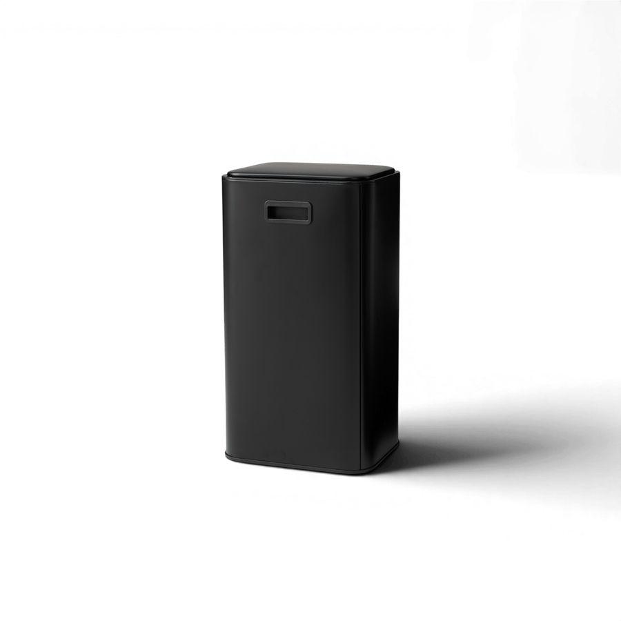 Vivarel Square Pedallı Çöp Kovası Mat Siyah 30 L - VA 9203