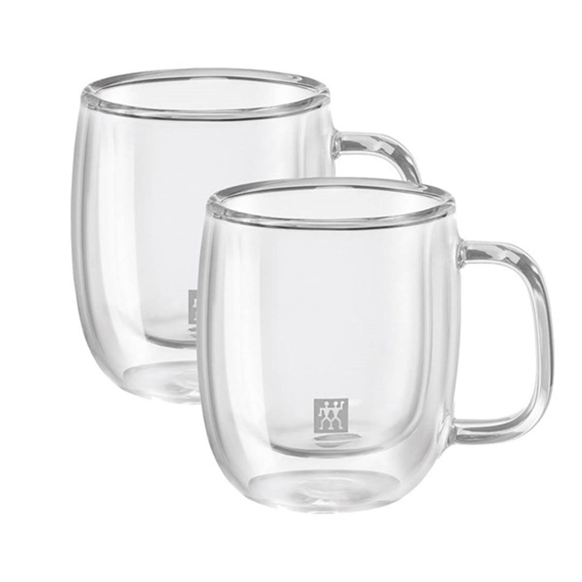 Zwilling Çift Camlı Kulplu 2'li Espresso Bardak Seti - 80 ml