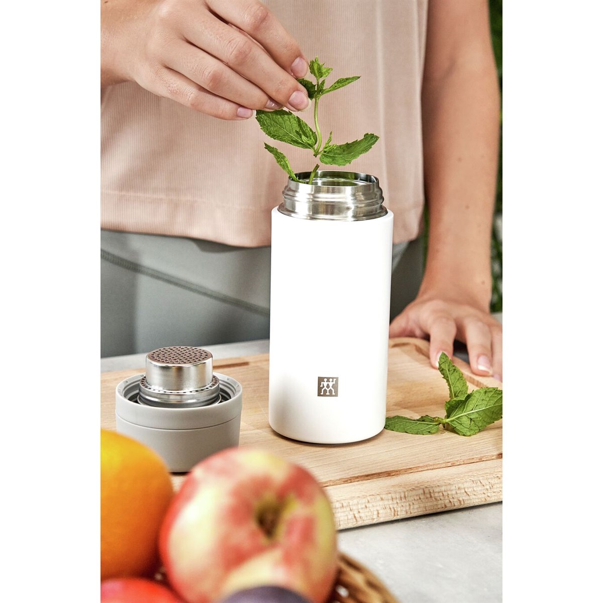Zwilling Süzgeçli Termos 420 ml Beyaz