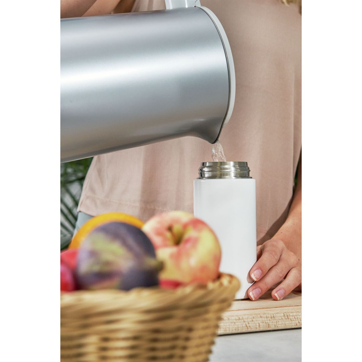 Zwilling Süzgeçli Termos 420 ml Beyaz