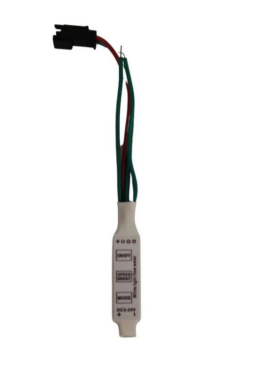  5-24V Mini Tek Renk Yürüyen Pixel Şerit Led Kontrol Devresi WS2811 Su Akan Anahtarlı Kontrol Devre