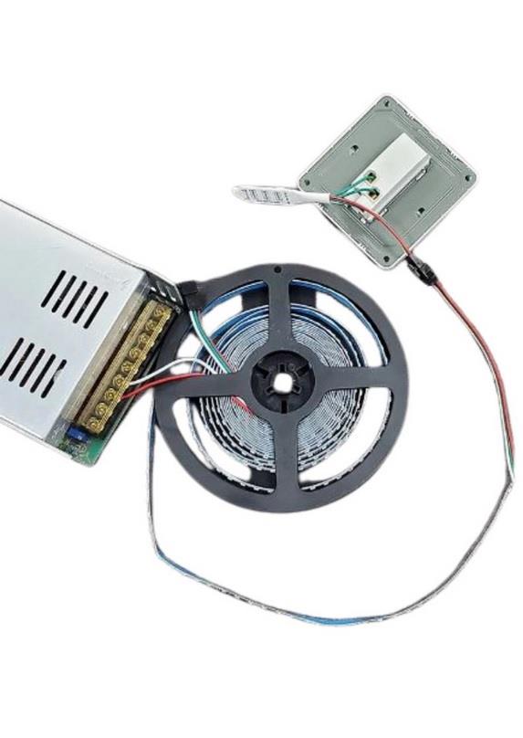  5-24V Mini Tek Renk Yürüyen Pixel Şerit Led Kontrol Devresi WS2811 Su Akan Anahtarlı Kontrol Devre