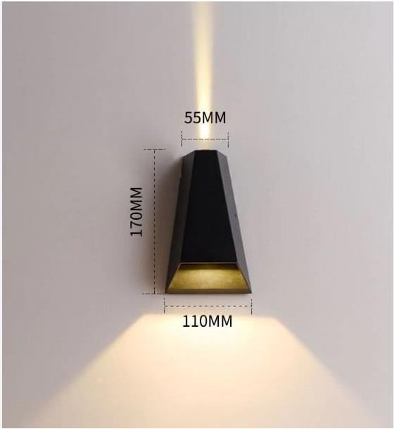  Cata 6W (2x3w) LED Çift Taraflı İç ve Dış Mekan Aplik Malta IP44 Aydınlatma CT-7063