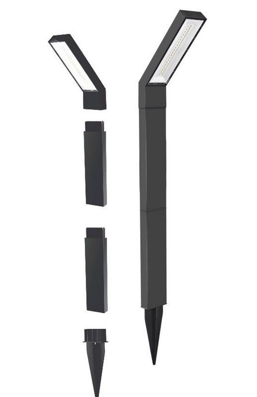  HELIOS HS 5656 15 Watt Kazıklı Solar Bahçe Armatürü - 3 Işık Renkli (Beyaz + Ilık Beyaz + Gün Işığı)