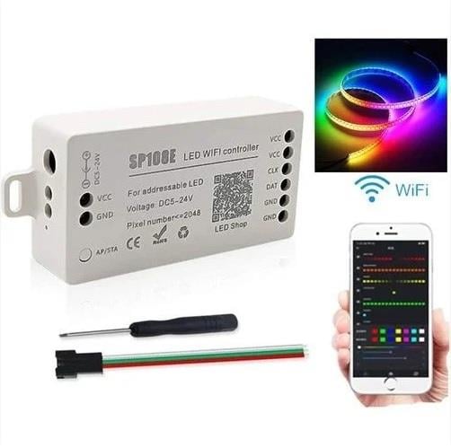  WS2811-WS2812 SP108E Pixel Şerit Led Wifi Kontrol Cihazı