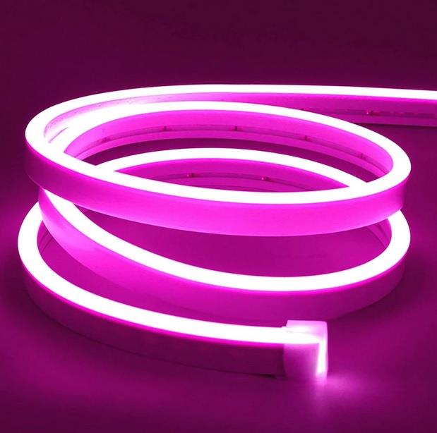 12 Volt PEMBE Neon Hortum Led (5 metre ) 6X12mm ALLES