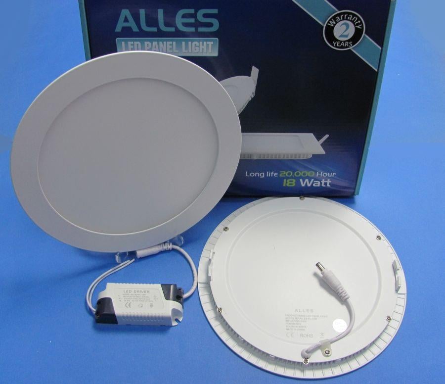 18 WATT SIVA ALTI YUVARLAK LED PANEL GÜNIŞIĞI 10 ADET