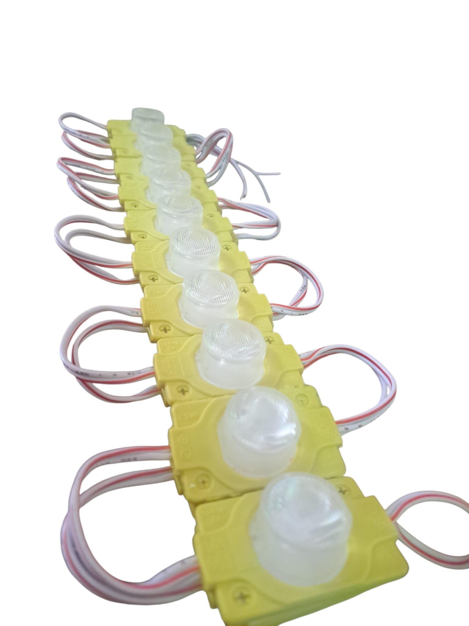 (20 ADET) 1,5W AMBER SARI DAR AÇILI MANDA GÖZÜ MERCEKLİ MODÜL LED 12 VOLT ALS-170S