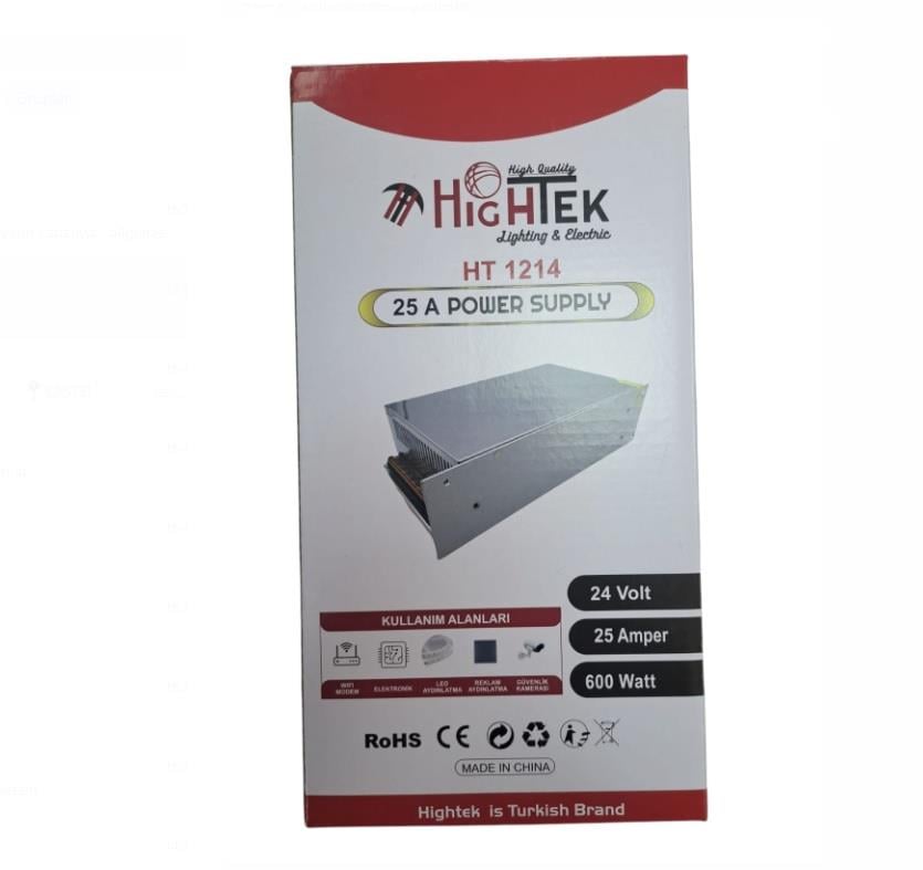 24V 25A KALIN KASA AYARLI TRAFO 600WATT HT-1214 HIGHTEK