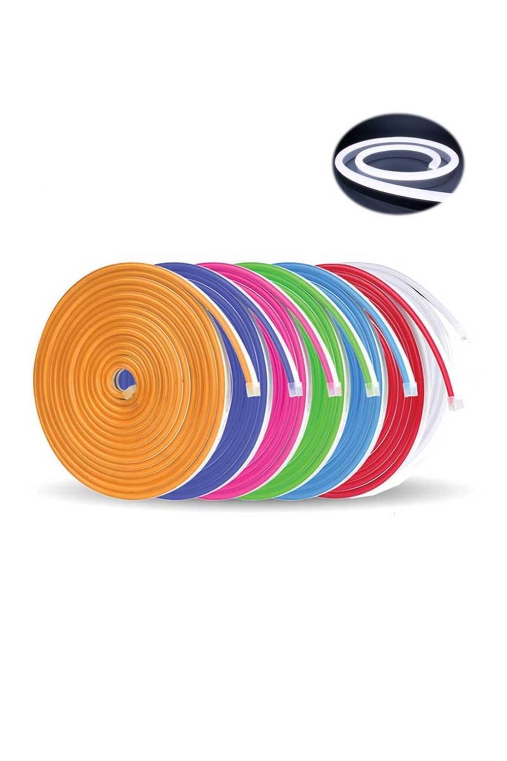 24V BEYAZ NEON LED - 20MT 