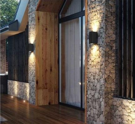 2x6W Siyah Solomon Dış Mekan Led Duvar Apliği Günışığı Cata CT-7064 