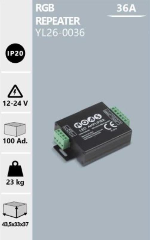 36 AMPER RGB REPEATER