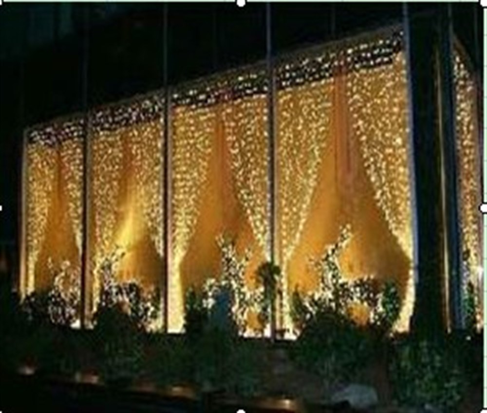 384 LED PERDE LED 2X2 MT YE��L