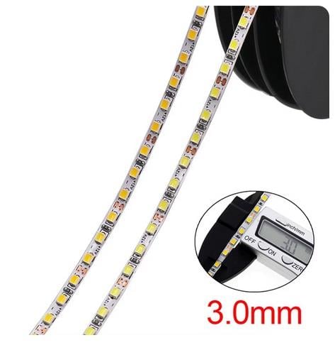 3MM 5VOLT Şerit led 120led/mt 3000k Günışığı şerit led 5mt/pk