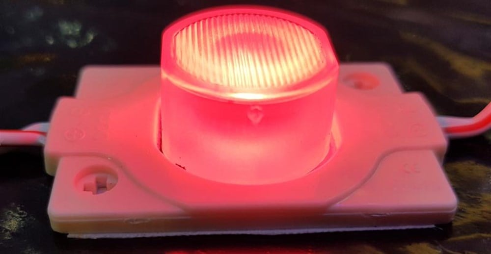 (5 ADET) 1,5W KIRMIZI DAR A�ILI MANDA G�Z� MERCEKL� MOD�L LED 12 VOLT ALS-170K