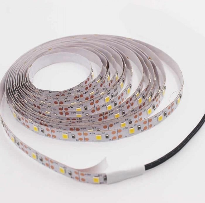5V ŞERIT LED 5MM 120LED/MT GÜNIŞIĞI IP20 IÇ MEKAN ŞERİT LED 5MT/PAKET