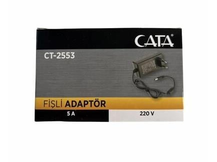 Cata CT-2553 5 Amper 220V Fişli Adaptör
