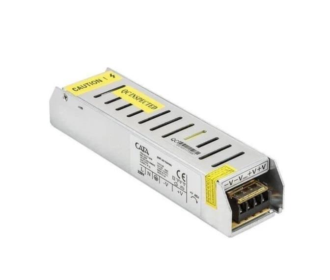 CATA CT-2576 10 AMPER 12V ŞERİT LED TRAFOSU 120W SLİM MODEL