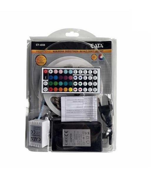 Cata CT-4558 Üç Çip İç Mekan RGB Şerit Led Set (60 ledli 5050 çip)