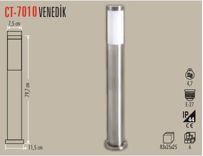 Cata CT-7010 Venedik Dekoratif Bahçe Aydınlatma Armatürü