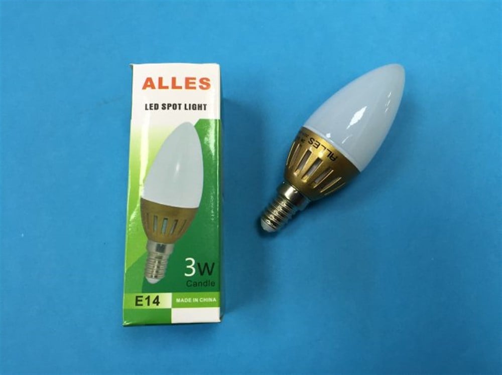 E14 DUY CANDLE 3WATT BEYAZ