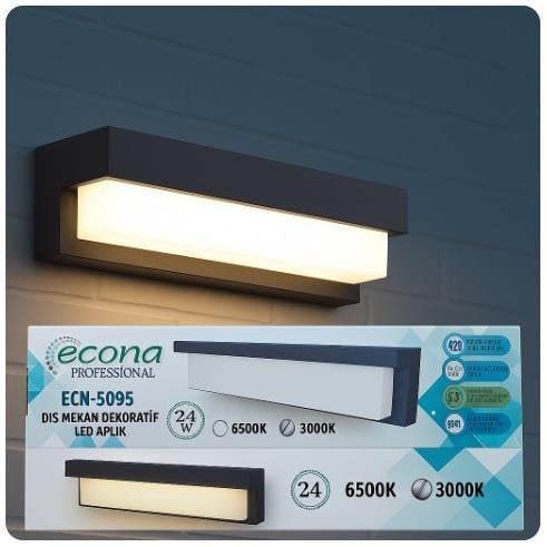 ECN-5095 DIŞ MEKAN DEKORATİF LED APLİK GÜNIŞIĞI 3000K