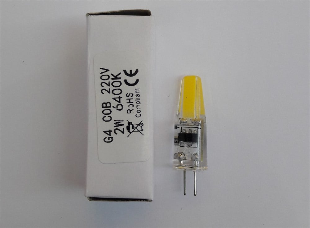 G4 DUY 220VOLT COB LED 2 WATT AMPUL BEYAZ