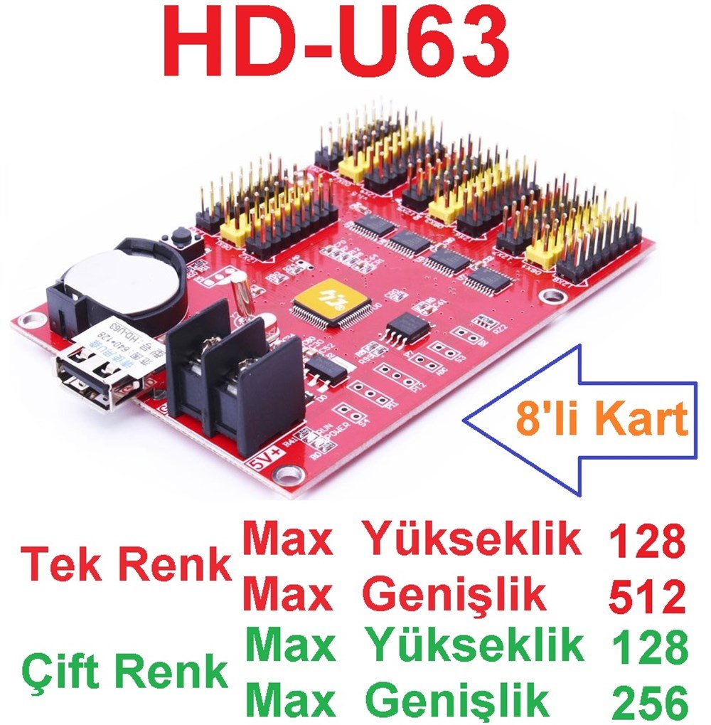HD-U63 LED PANEL KONTROL KARTI