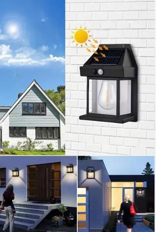 HELİOS 10W Solar Duvar Aplik Beyaz Işık HS-4028