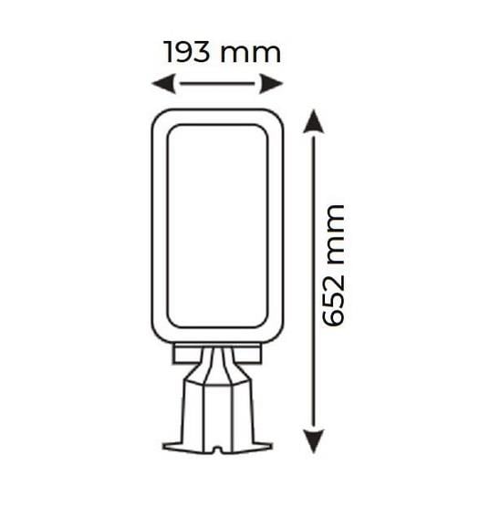 HELIOS HS 3869 300 Watt Sensörlü Solar Sokak Armatürü - Beyaz Işık (6500K)