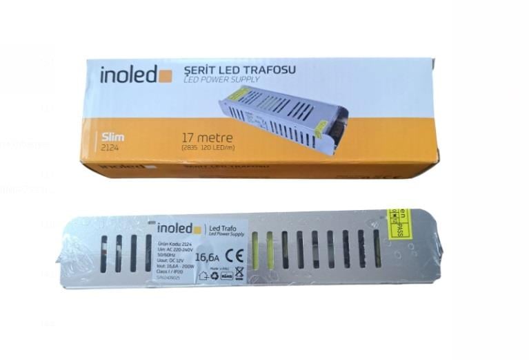 İNOLED 16,6 AMPER 12V LED TRAFOSU 200 WATT İNO-2124