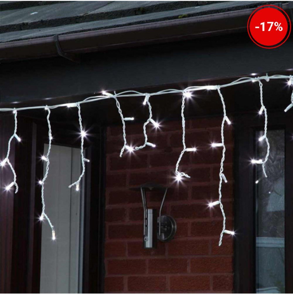 LED SACAK BEYAZ RENK BEYAZ PARILTILI IP65 2mt x 1mt EKLENEB�L�R BEYAZ KABLOLU DI� MEKAN YILBA�I I�I�I