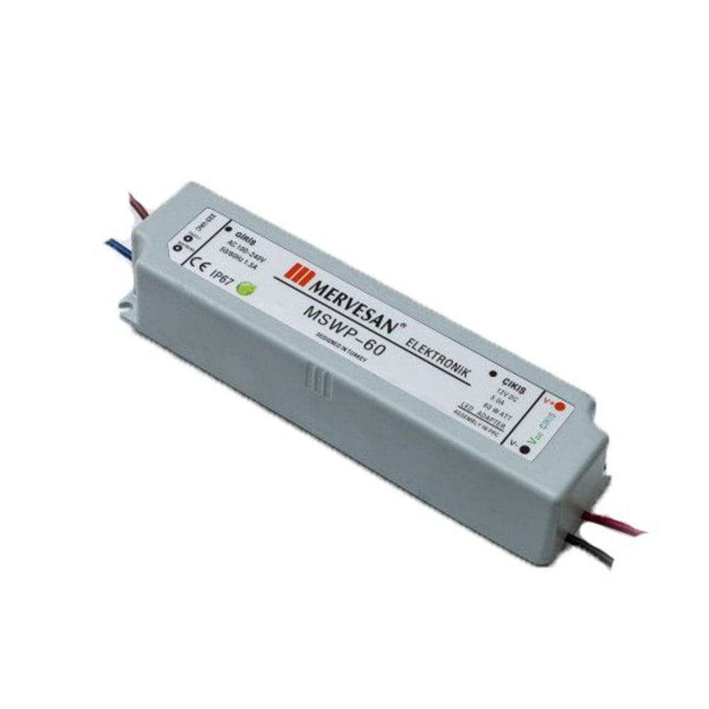 MERVESAN 24V 60W 2,5AMPER TRAFO IP67 DIŞ MEKAN 