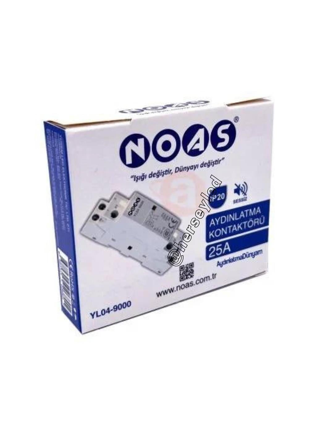 Noas 25A Sessiz Aydınlatma Kontaktörü YL04-90000