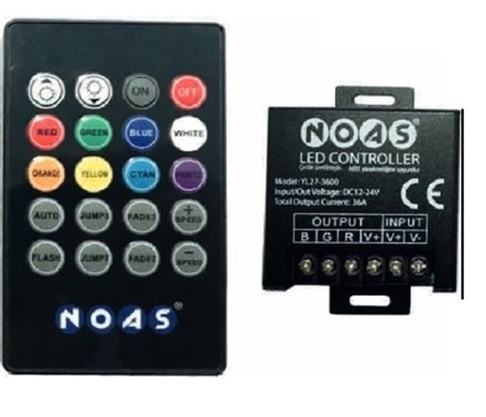 NOAS RGB KUMANDA 12-24V 36AMPER RF