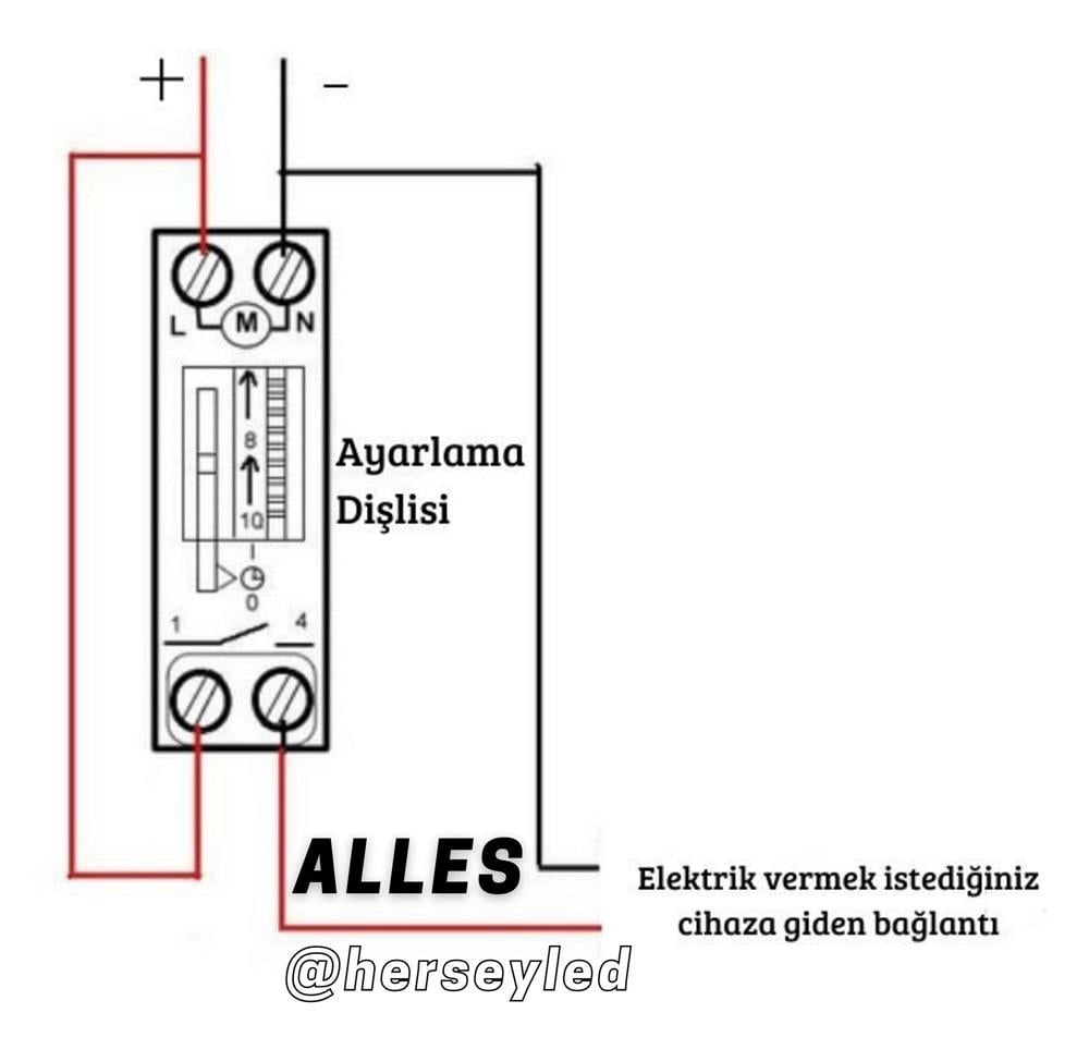 Noas YL04-7101 3500W 16A W Otomat Zaman Saati