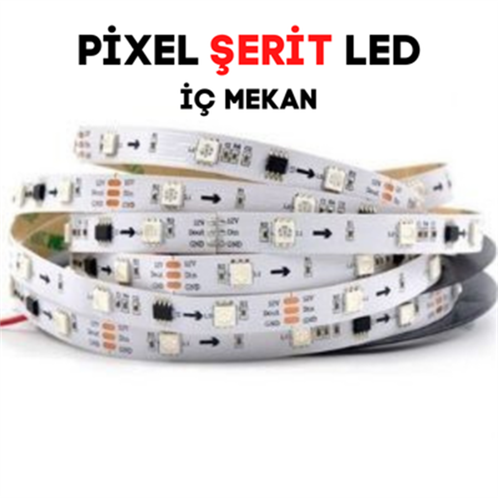 RGB Magic Şerit Led IP20 Metrede 60 Led 5MT