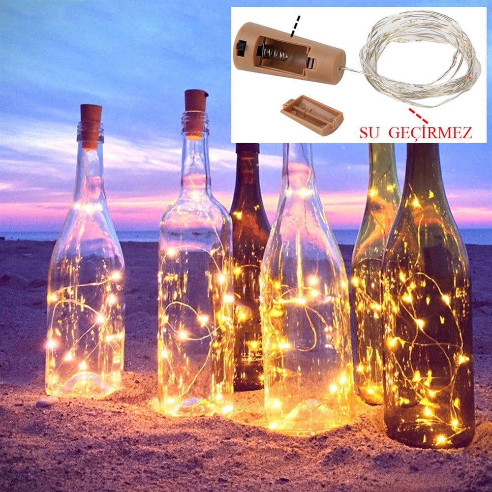 ŞİŞE MANTAR PERİ LED 2-mt 20LED