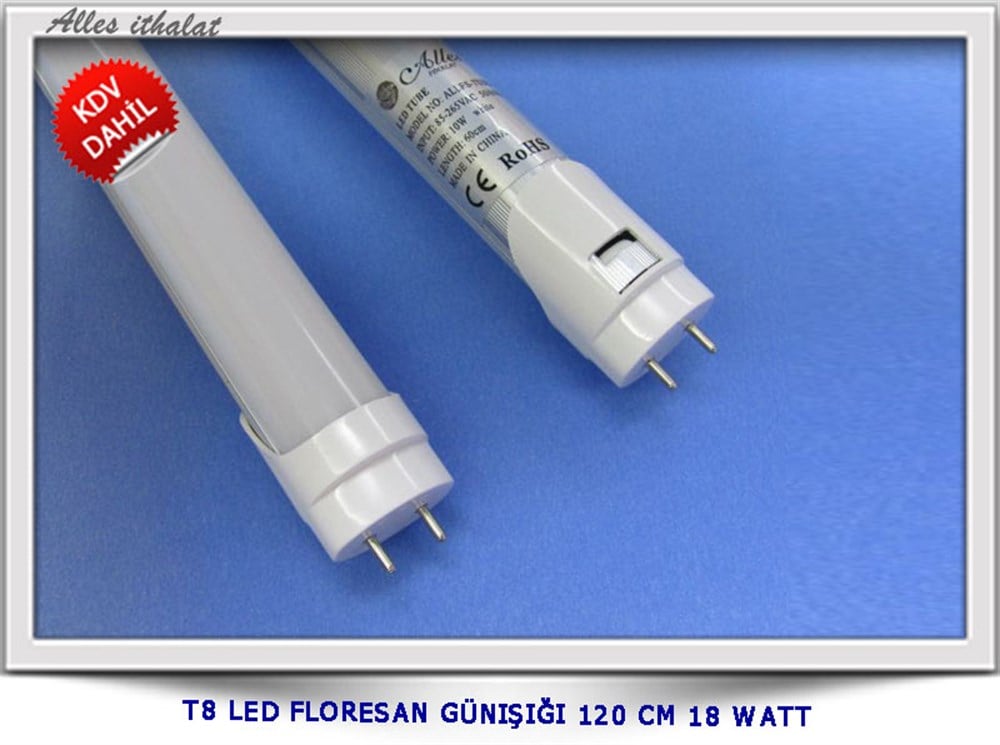 T8 LED FLORESAN G�NI�I�I 120 CM 18 WATT