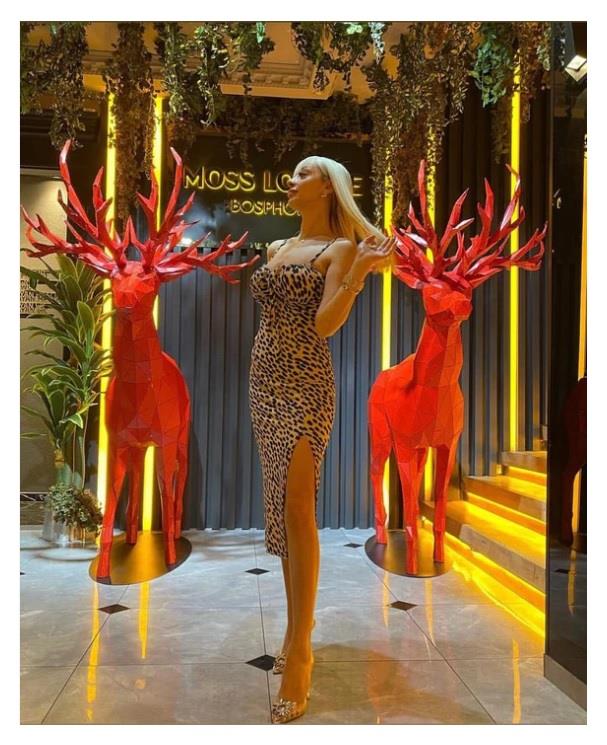 YILBAŞI LED GEYİK DEKOR ( 2,00 MT ) LED IŞIKLI BÜYÜK BOY RGB IŞIKLI KIRMIZI GEYİK (ALS-200GK )