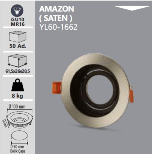 YL60-1662 Amazon Saten Dekoratif Yuvarlak Boş Kasa NOAS